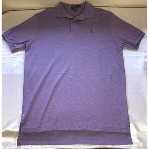 Polo By Ralph Lauren Shirt Purple Lavender Green Pony Mens Size L